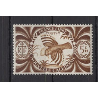 Французская Новая Каледония 1943** Птица Кагу