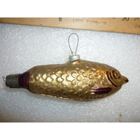 Редкая Ёлочная игрушка. РЫБКА. СССР