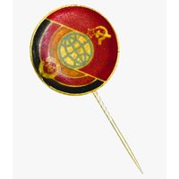 Значок, посвященный космической миссии "Союз-31". Сотрудничество СССР и ГДР в рамках программы "Интеркосмос"