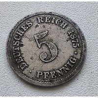 Германия 5 пфеннигов, 1875 B  2-1-20