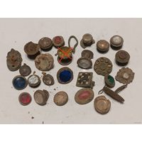 Сборный лот #5 Запонки, пуговицы  со вставками , 25 шт