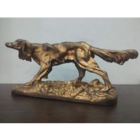 Сеттер собака чугун литьё СССР