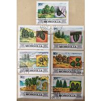 Монголия 1982. Флора. Деревья. Полная серия