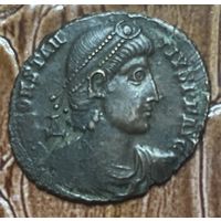 Монета Констанцо II (337-361) Фоллис (Антиохия)