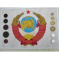 Плакат с монетами СССР