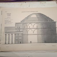 ПАНТЕОН В РИМЕ. Таб.4   Гравюра энциклопедическая 20век. 37х28см.   РАСПРОДАЖА КОЛЛЕКЦИИ.