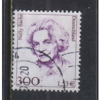 Германия 2001 Знаменитые женщины Нелли Закс  Стандарт #2159