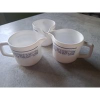 Винтажные молочники Arcopal France (Франция), 3 шт.