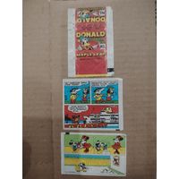 Обёртка и вкладыши от жвачки, разные