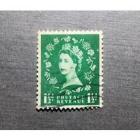 Марка Великобритания 1952-1954 Королева