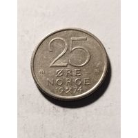 Норвегия 25 оре 1974