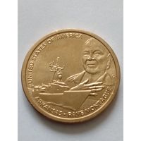США 1 доллар 2025 Американские инновации Арканзас Рэй Монтегю D UNC.