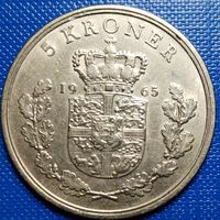 Дания 5 крон 1965 г.
