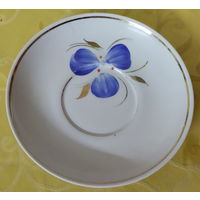 Блюдце эпохи СССР. Бориславский фарфоровый завод (Борислав),1974-1984 гг