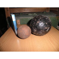 Ядра пушечные 2 шт..война 1812 г.С рубля.