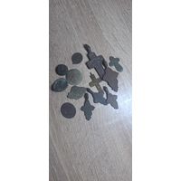 Сборный лот монет Империя и ранние советы-183шт. Чешуйки-24шт, солиды-43шт. + бонус