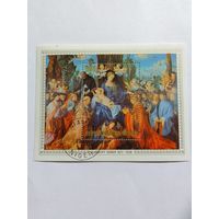 Марки   Живопись  Нигер Дюрер 1979 год   1  шт -3,00 руб.