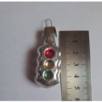 Елочная мини игрушка Светофор из Ленинградского набора Малютка