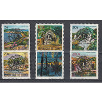 Гвинея. 1967. 6 марок с надпечатками. Michel N 447, 448, 451, 453, 456 (10,3 е).