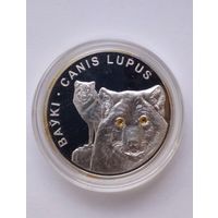 20 рублей 2007 г.Ваукi.Серебро 999 2 кристала Swarowski.