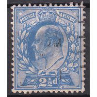83.Br. Великобритания. Эдуард VII. 2 1/2P. 1902 г. Стандарт. Mi.#107A.