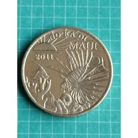 Гавайи Мауи 2 доллара 2011 г.