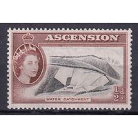 170.BrK. Великобритания. Колонии. Асенсьон. Елизавета II. Местные мотивы. 1956 г. 1/2d. Mi.#62.