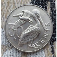 Британские Виргинские острова 50 центов 1974 года, UNC. Предложи свою цену или обмен!