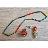 Елочные игрушки, гирлянда мини