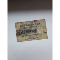 Нотгельд Германия 1919 Бад-Нейштадт-ан-дер-зале