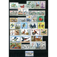 Фауна, птицы - 30+ марок - MNH, MLH, MH, чистые, без клея. #4-W1-135-E-2