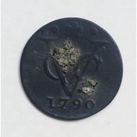 Голландская Ост-Индия. 1 дуит 1790 года.