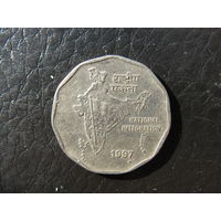 Индия. 2 рупии. 1997. С 20 копеек. Распродажа коллекции. Смотрите другие лоты.