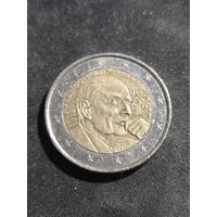 Франция 2 евро 2016 100 лет со дня рождения Франсуа Миттерана