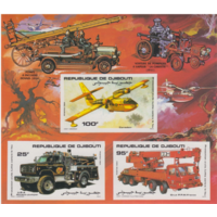 1984 ДЖИБУТИ  Транспорт Автомобили  Пожарная техника    MNH