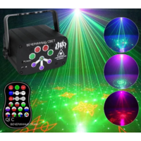 Cветомузыка на свадьбу лазерный проектор RGB 240 фигур с АКБ стробоскоп диско лазер