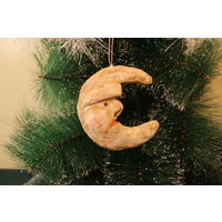 Ёлочная игрушка папье-маше, "Месяц".