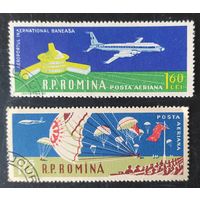 Румыния 1960 авиация 2 из 7, без клея.