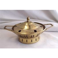 Жаровня угольная Грелка Подогрев Латунь