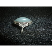 Кольцо СССР С Хризопразом