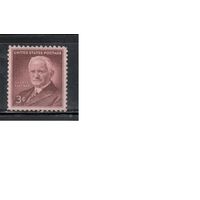 США-1954, (Мих.678),  * , Личности (одиночка)