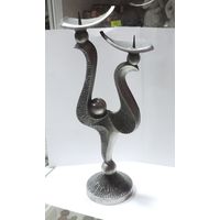 Подсвечник 60-е годы СССР. Высота 35 см. Металл - силумин.