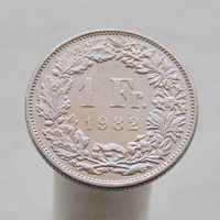 Швейцария 1 франк 1982