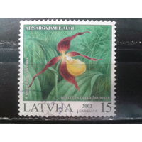 Латвия, 2002. Венерин башмачок