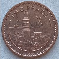 Гибралтар 2 пенса 1995 г.