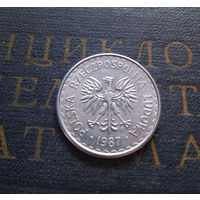 1 злотый 1987 Польша #09 XF