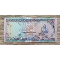 Werty71 МАЛЬДИВЫ 5 руфий 2000 банкнота Мальдивские острова Корабль