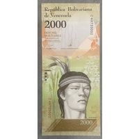 Банкнота 2000 боливар 2016 год. Венесуэла. НЕ БЫЛА В ОБОРОТЕ.
