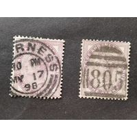 Великобритания  1881  2 м (разн.выпуски) к-ва Виктория