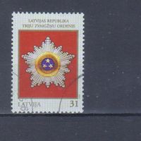 [1153] Латвия 2008. Награды.Орден Трех звезд. Одиночный выпуск.Гашеная марка.